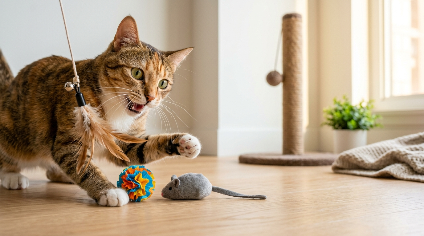 Cat toys and enrichment