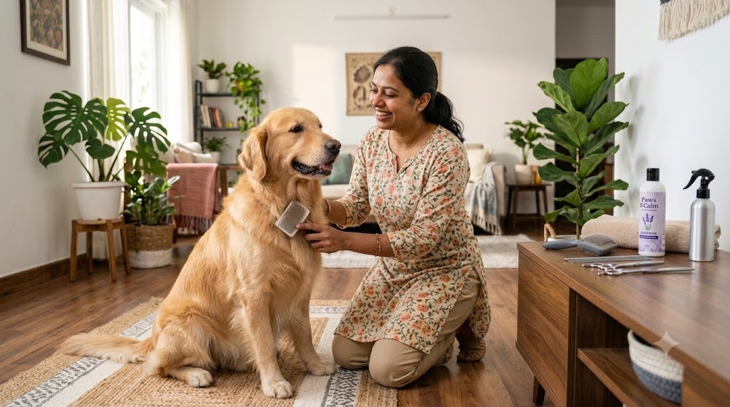 Professional pet grooming service
