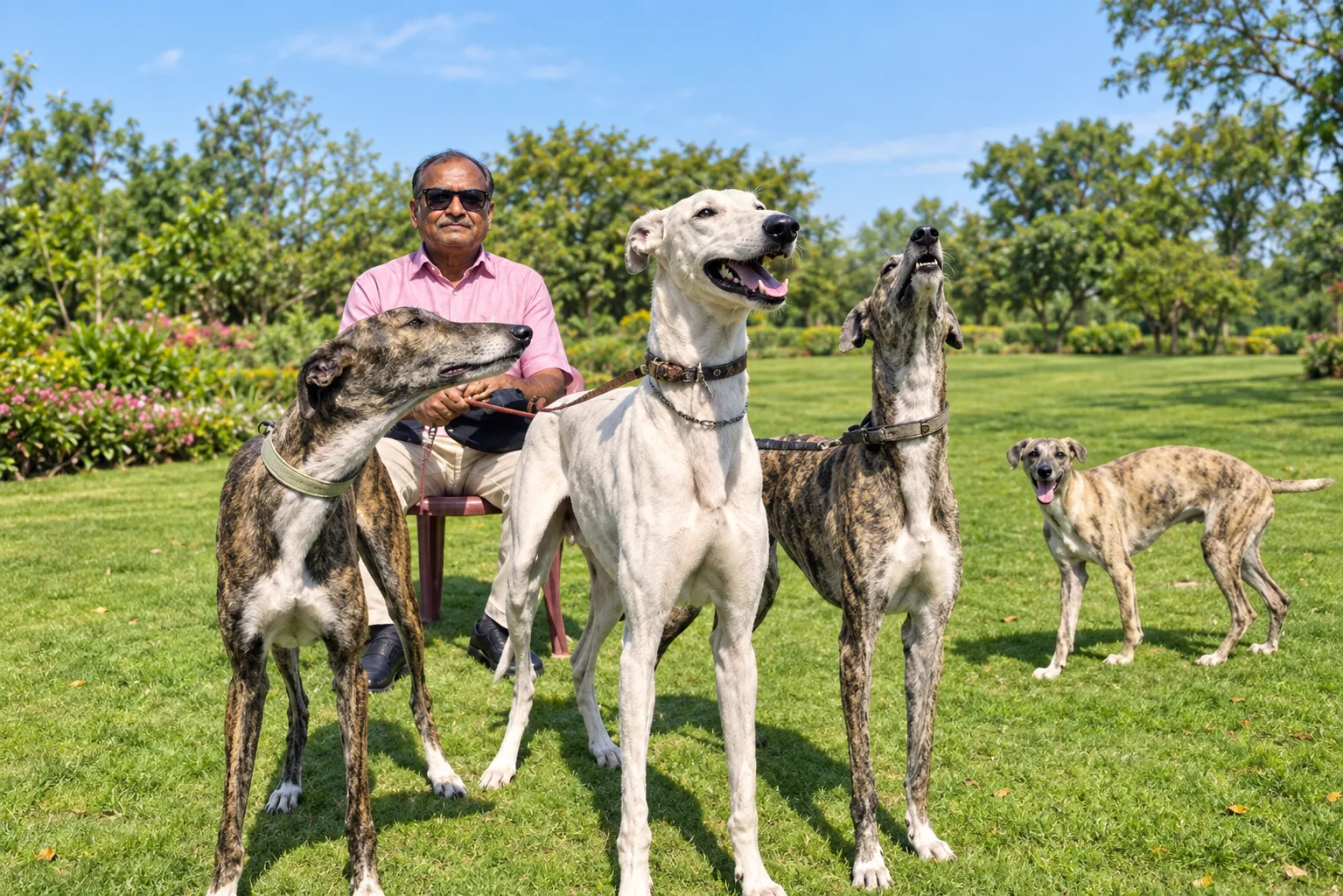 Rampur Greyhound grooming