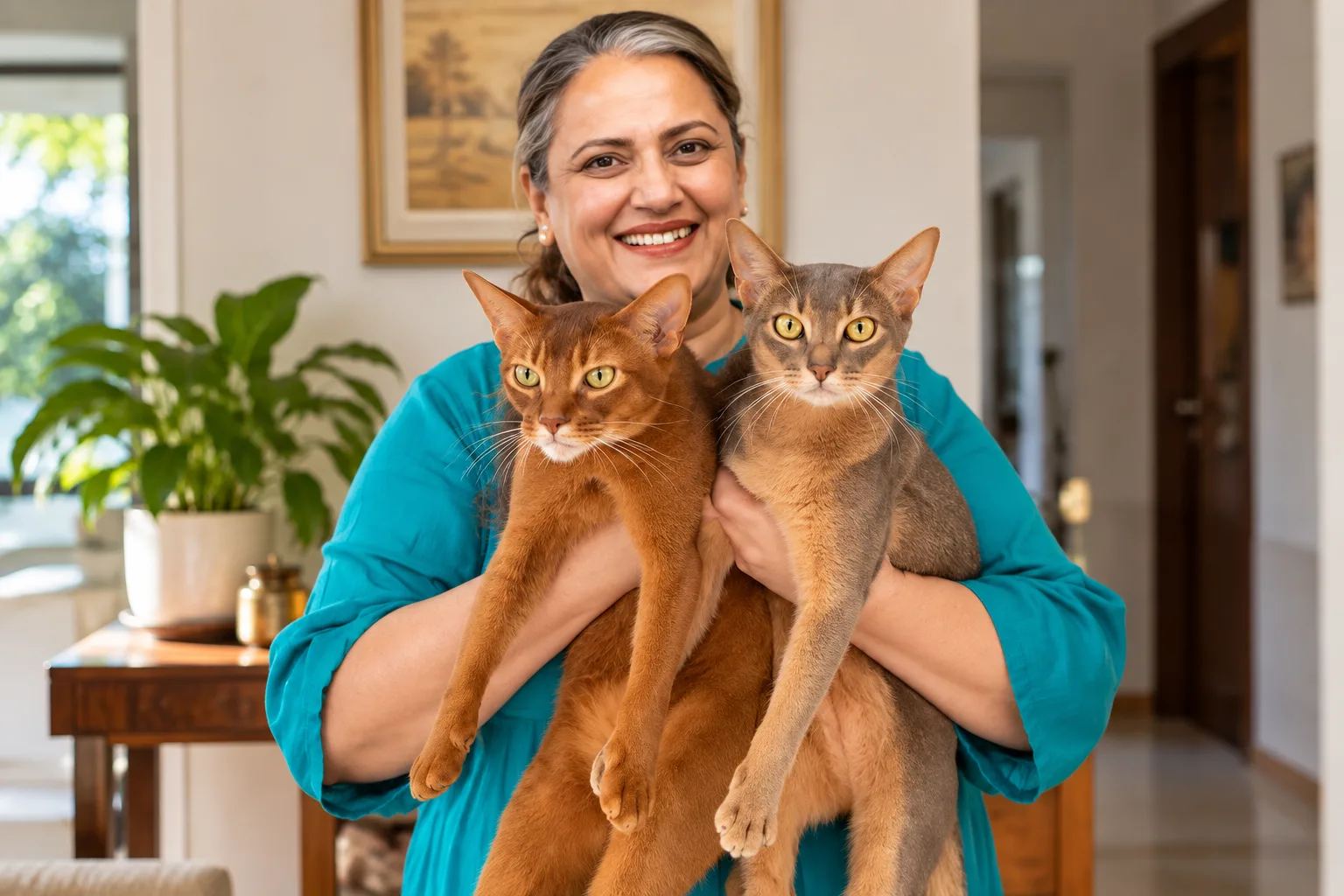 Abyssinian grooming